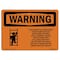Signmission OSHA WARNING Face Ladder And Climb Slowly Do 14in X 10in Rigid Plastic, 10" W, 14" L, Landscape OS-WS-P-1014-L-12126 - alternate 1